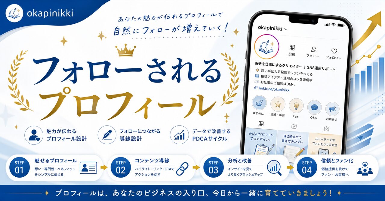 フォローされるプロフィール設計のアイキャッチ