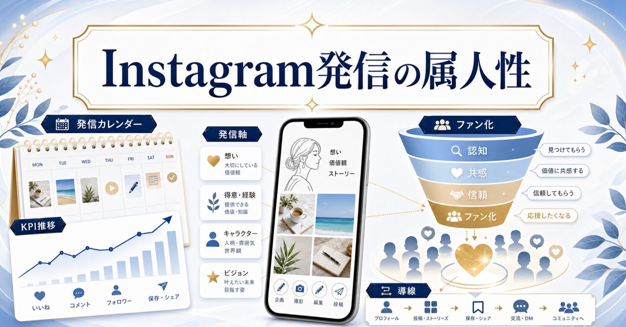 Instagram発信の属人性とは?ファン化の作り方のアイキャッチ