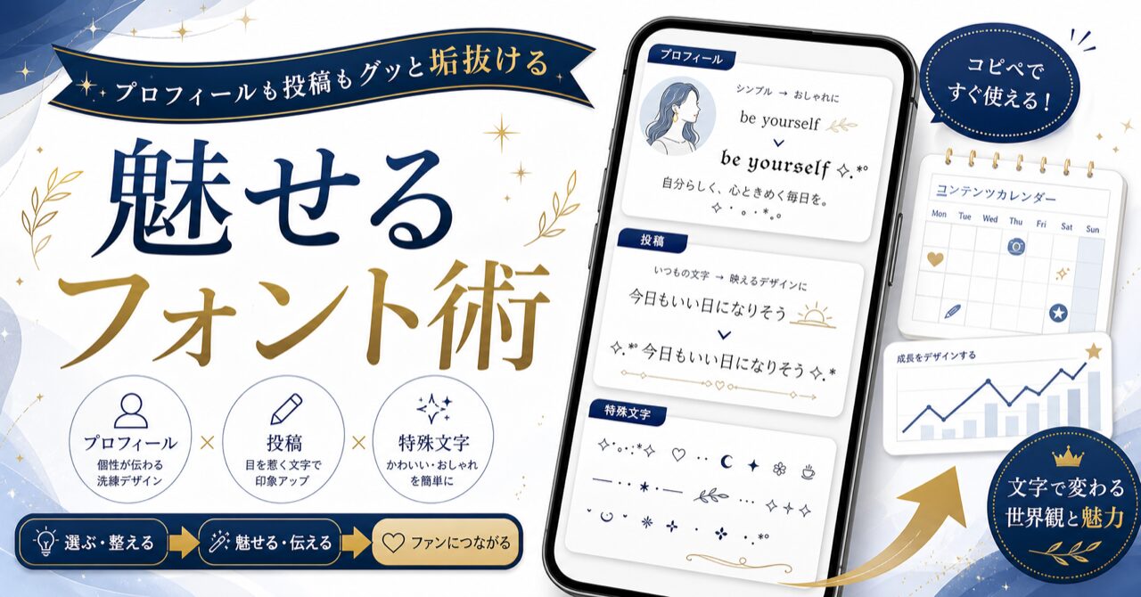 インスタのフォントをおしゃれに変える方法|プロフィール・投稿に使える特殊文字のアイキャッチ