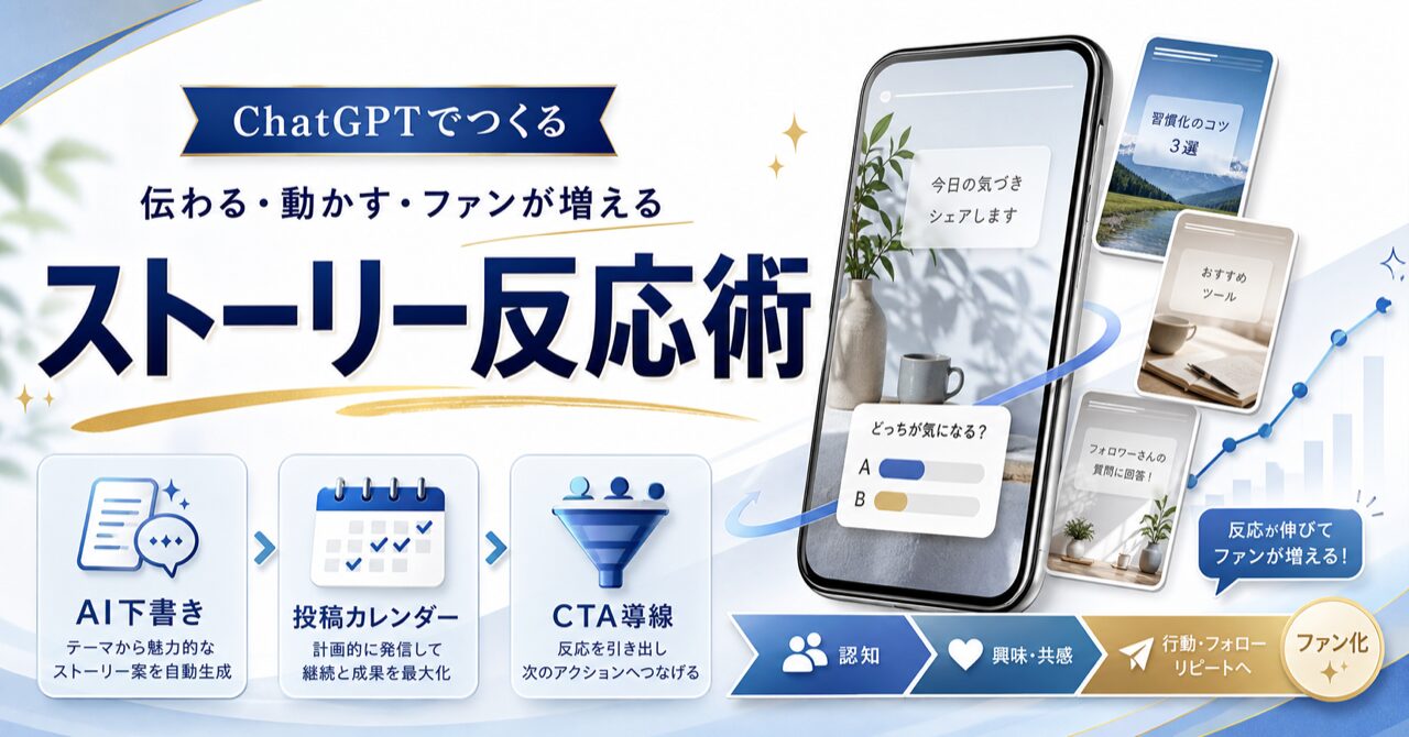 ChatGPTでインスタストーリー作成術｜反応率2倍の方法のアイキャッチ