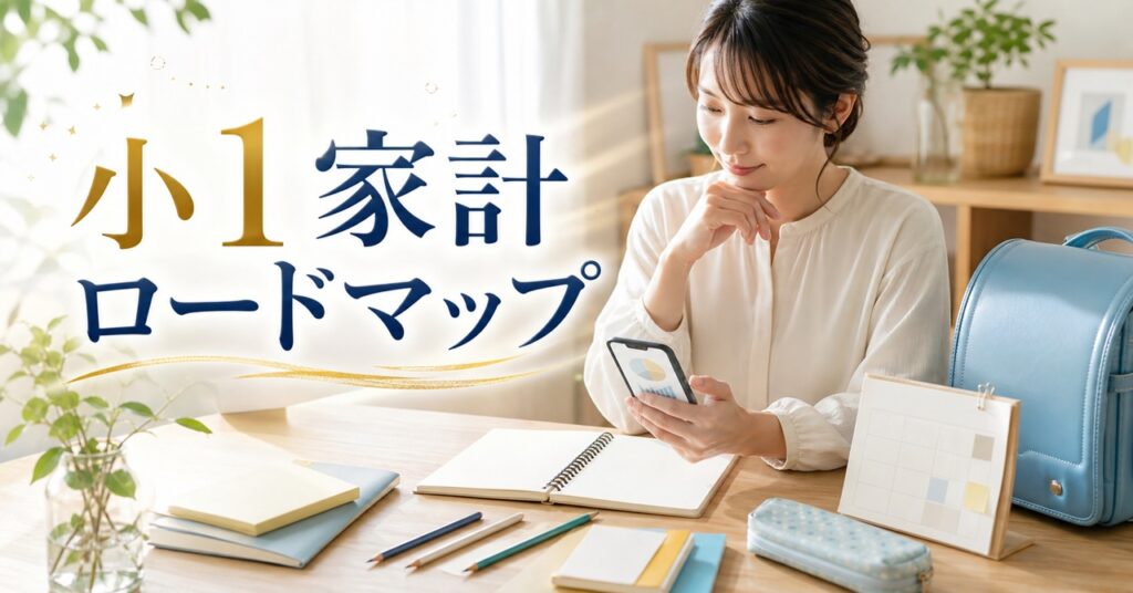 小学1年生の月にかかるお金は?副収入で家計を楽にする方法のアイキャッチ