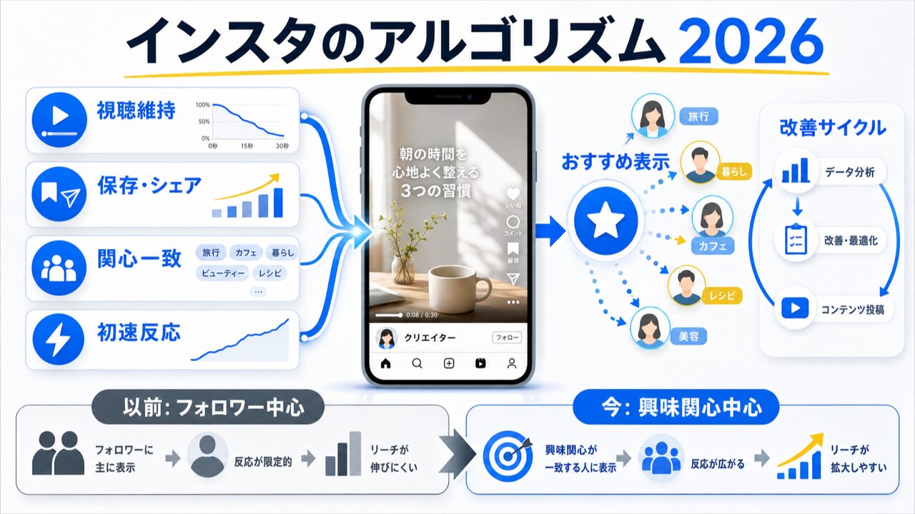 2026最新インスタのアルゴリズの要点図解