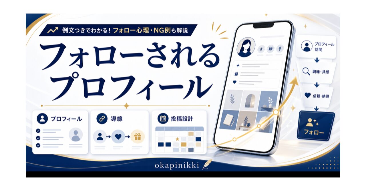 Instagram(インスタグラム)でフォロワー増えるプロフィールの書き方のコツ|例文・フォローされる仕組みからNG例までプロが完全解説のアイキャッチ