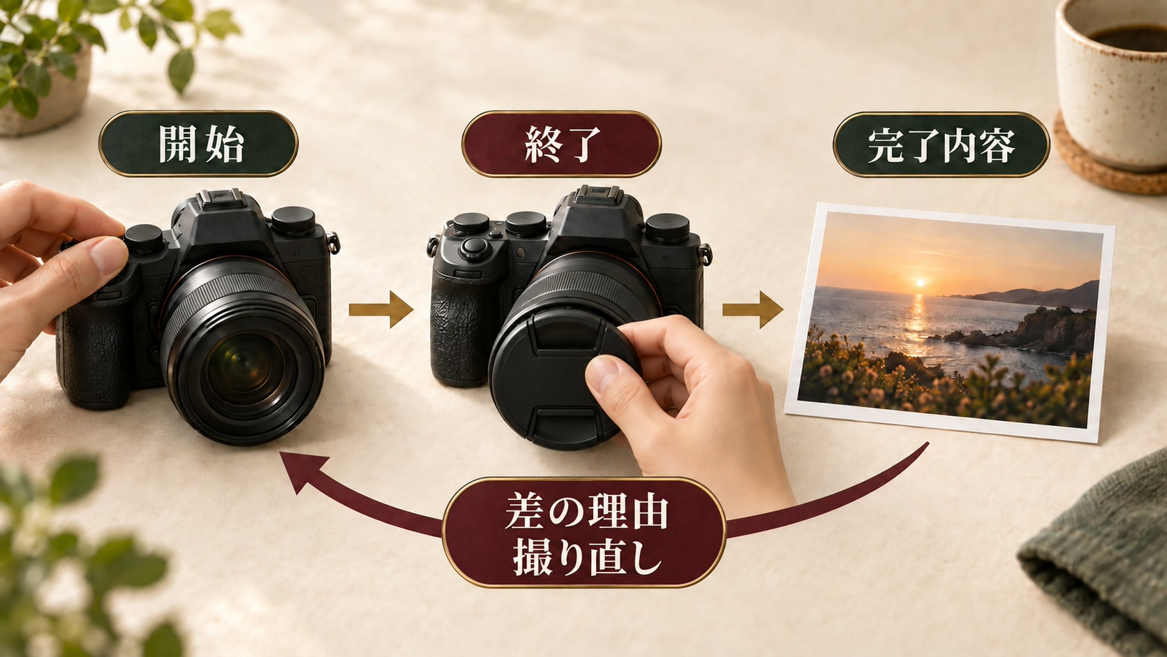 作業時間の棚卸し表を作って実績を記入するの図解