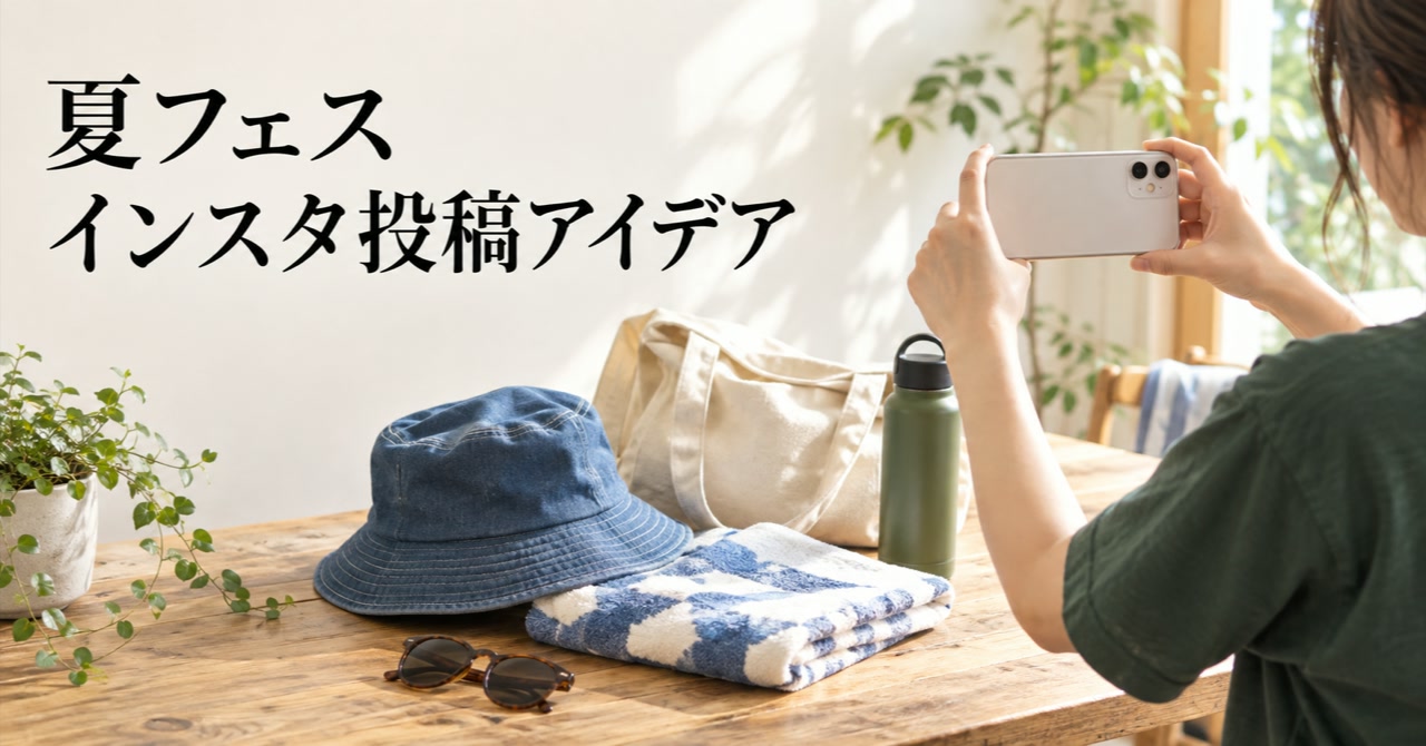 夏フェス インスタ投稿アイデア|会場前・会場内・終演後で使えるネタ集