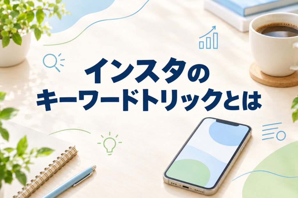 インスタのキーワードトリックとは?AIに投稿を見つけてもらう書き方と3つの鉄則