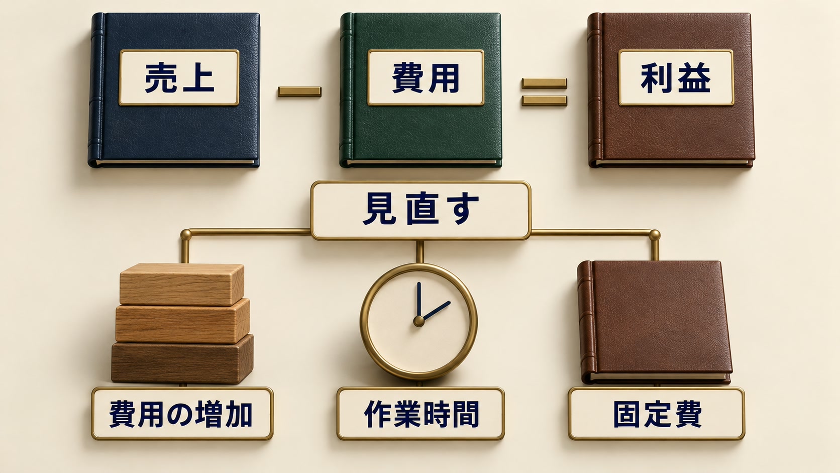 売上が増えても利益が残らないときに見直すことの図解