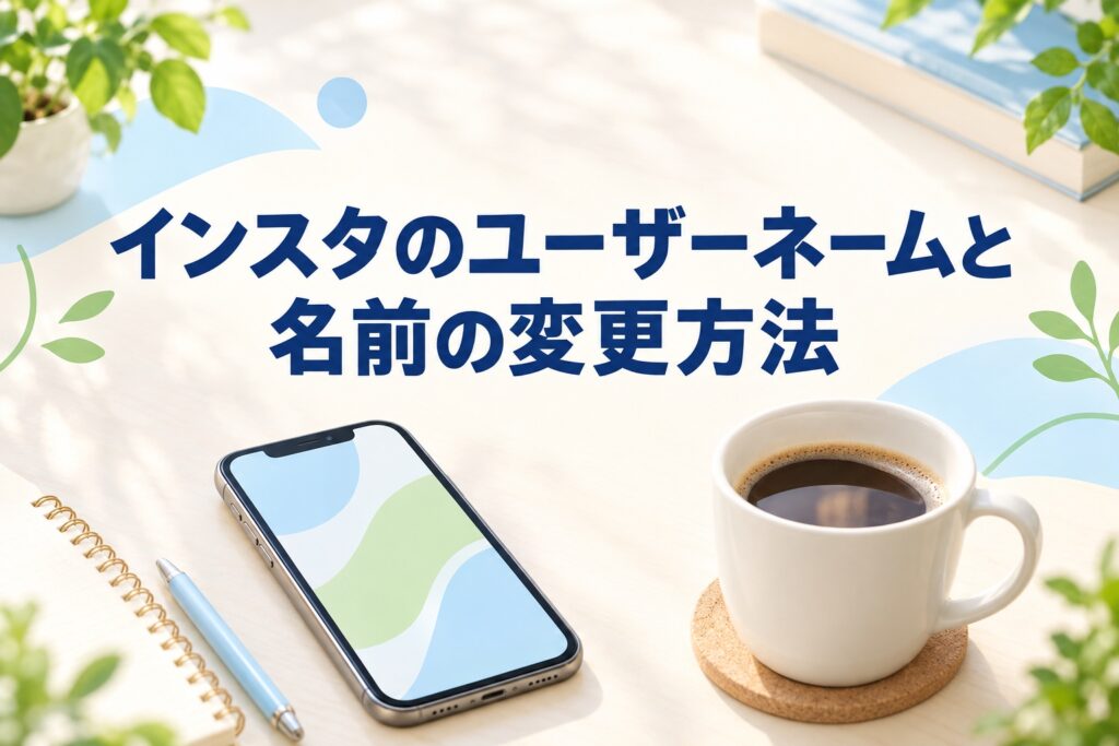 インスタのユーザーネームと名前の変更方法|変更前の確認と公式の注意点