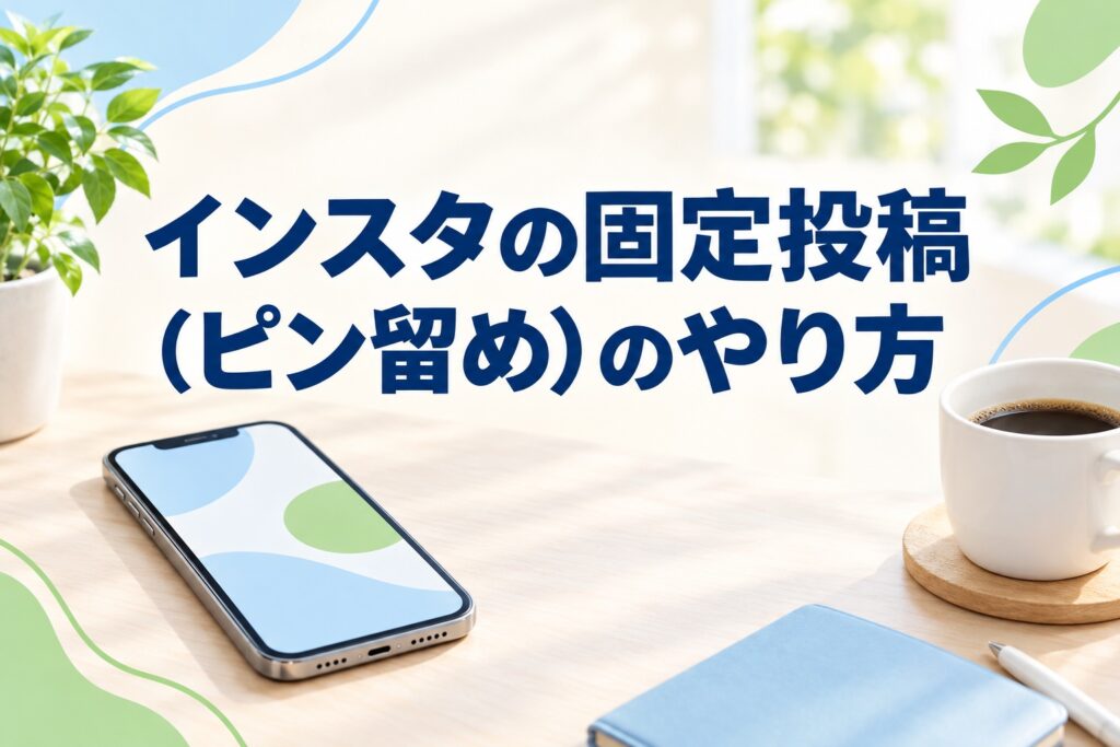 インスタの固定投稿(ピン留め)のやり方|最大3件の手順と入れ替えの考え方